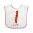 thumbnail image 1 of Inktastic Cute Kawaii Bacon Boys or Girls Baby Bib, 1 of 4