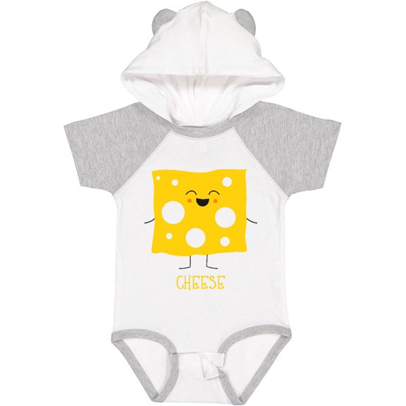 Inktastic Cute Kawaii Cheese Boys or Girls Baby Bodysuit