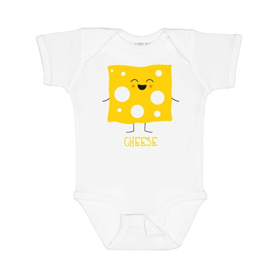 Inktastic Cute Kawaii Cheese Boys or Girls Baby Bodysuit