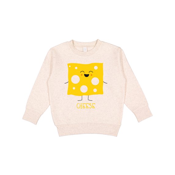 Inktastic Cute Kawaii Cheese Toddler Sweatshirt
