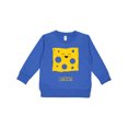 thumbnail image 1 of Inktastic Cute Kawaii Cheese Toddler Sweatshirt, 1 of 4