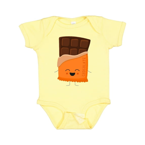 Inktastic Cute Kawaii Chocolate Candy Bar Boys or Girls Baby Bodysuit