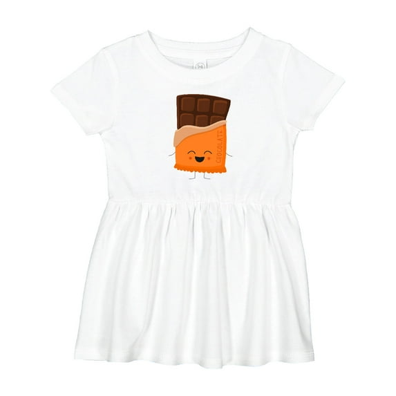 Inktastic Cute Kawaii Chocolate Candy Bar Girls Baby Dress