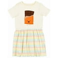 thumbnail image 1 of Inktastic Cute Kawaii Chocolate Candy Bar Girls Toddler Dress, 1 of 5