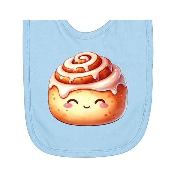 Inktastic Cute Kawaii Cinnamon Roll Newborn Bib