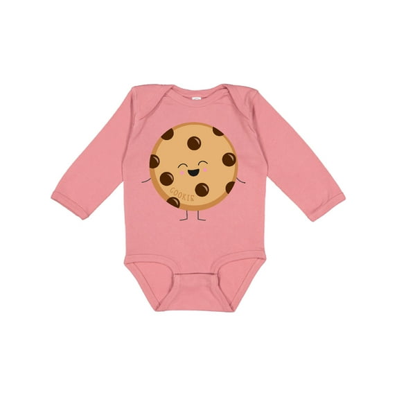 Inktastic Cute Kawaii Cookie Boys or Girls Long Sleeve Baby Bodysuit