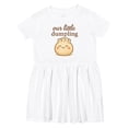 thumbnail image 1 of Inktastic Cute Kawaii Dumpling Baby Girls Toddler Dress, 1 of 5