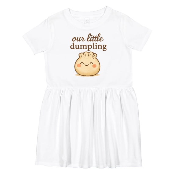 Inktastic Cute Kawaii Dumpling Baby Girls Toddler Dress