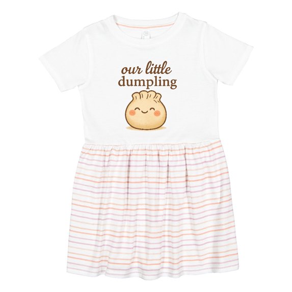 Inktastic Cute Kawaii Dumpling Baby Girls Toddler Dress