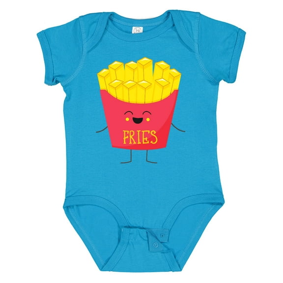 Inktastic Cute Kawaii French Fries Boys or Girls Baby Bodysuit