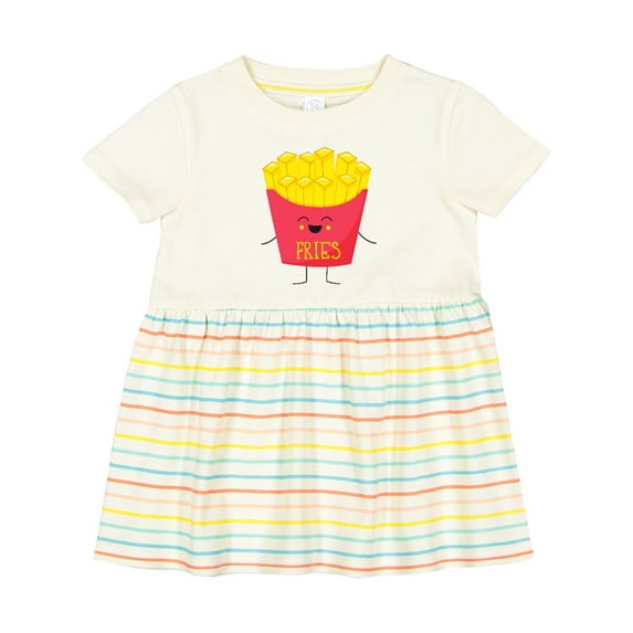 Inktastic Cute Kawaii French Fries Girls Baby Dress