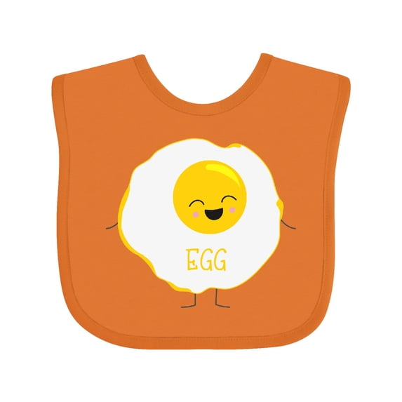 Inktastic Cute Kawaii Fried Egg Boys or Girls Baby Bib