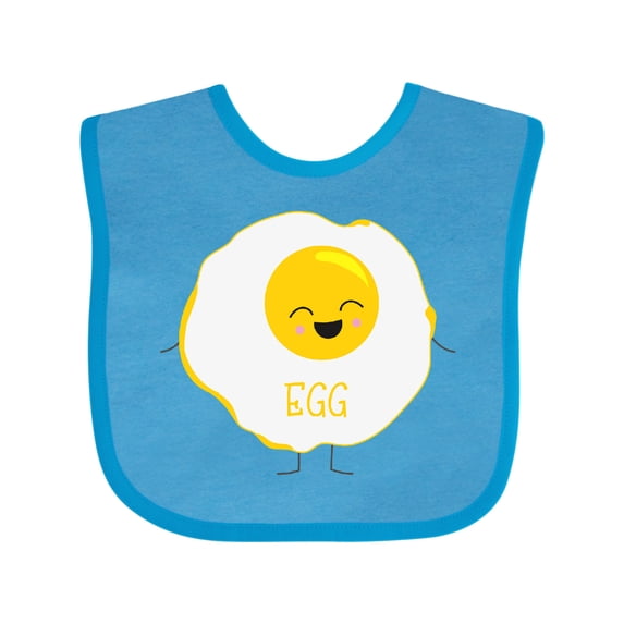 Inktastic Cute Kawaii Fried Egg Boys or Girls Baby Bib