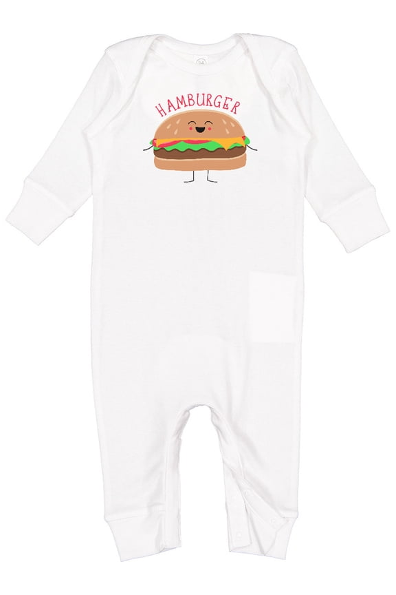 Cute Kawaii Hamburger Baby Romper Coveralls