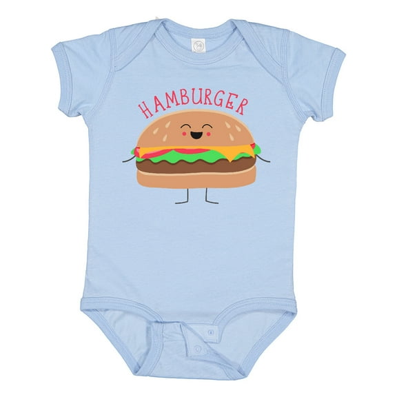 Inktastic Cute Kawaii Hamburger Boys or Girls Baby Bodysuit