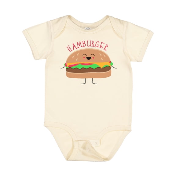 Inktastic Cute Kawaii Hamburger Boys or Girls Baby Bodysuit