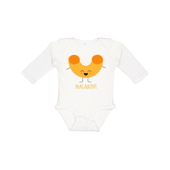 Inktastic Cute Kawaii Macaroni Boys or Girls Long Sleeve Baby Bodysuit