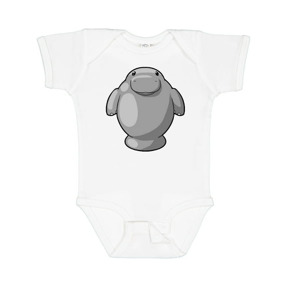 Inktastic Cute Kawaii Manatee Boys or Girls Baby Bodysuit