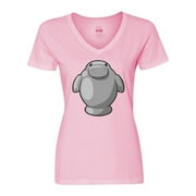 Inktastic Cute Kawaii Manatee Women's V-Neck T-Shirt