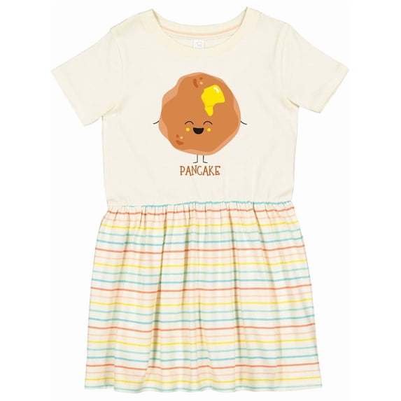 Inktastic Cute Kawaii Pancake Girls Toddler Dress