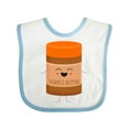 thumbnail image 1 of Inktastic Cute Kawaii Peanut Butter Boys or Girls Baby Bib, 1 of 4