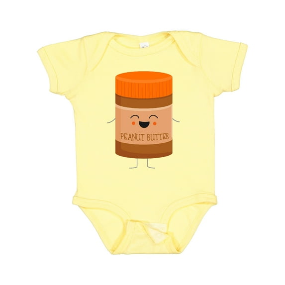 Inktastic Cute Kawaii Peanut Butter Boys or Girls Baby Bodysuit