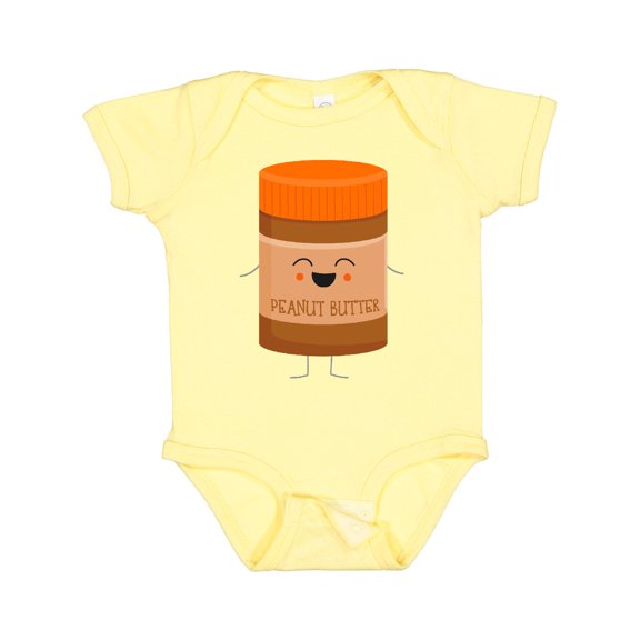 Inktastic Cute Kawaii Peanut Butter Boys or Girls Baby Bodysuit