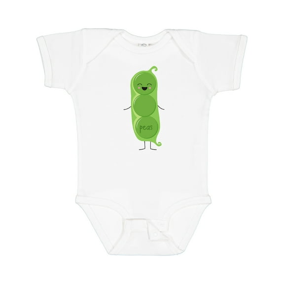 Inktastic Cute Kawaii Peas Boys or Girls Baby Bodysuit