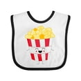 thumbnail image 1 of Inktastic Cute Kawaii Popcorn Boys or Girls Baby Bib, 1 of 4