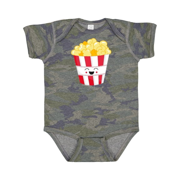 Inktastic Cute Kawaii Popcorn Boys or Girls Baby Bodysuit
