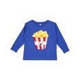 thumbnail image 1 of Inktastic Cute Kawaii Popcorn Boys or Girls Long Sleeve Toddler T-Shirt, 1 of 5