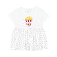 thumbnail image 1 of Inktastic Cute Kawaii Popcorn Girls Baby Dress, 1 of 5