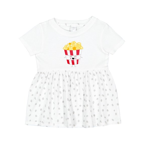 Inktastic Cute Kawaii Popcorn Girls Baby Dress