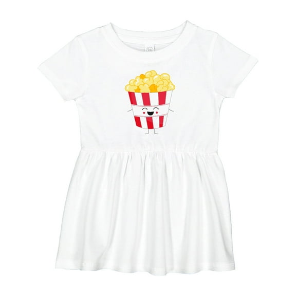 Inktastic Cute Kawaii Popcorn Girls Baby Dress