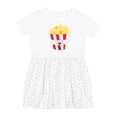thumbnail image 1 of Inktastic Cute Kawaii Popcorn Girls Toddler Dress, 1 of 5