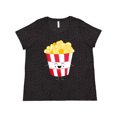thumbnail image 1 of Inktastic Cute Kawaii Popcorn Women's Plus Size T-Shirt, 1 of 5