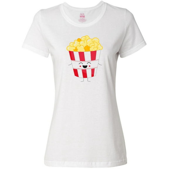 Inktastic Cute Kawaii Popcorn Women's T-Shirt