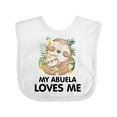thumbnail image 1 of Inktastic Cute Kawaii Sloth My Abuela Loves Me Boys or Girls Baby Bib, 1 of 4