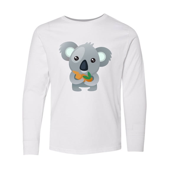 Inktastic Cute Koala Bear Long Sleeve Youth T-Shirt