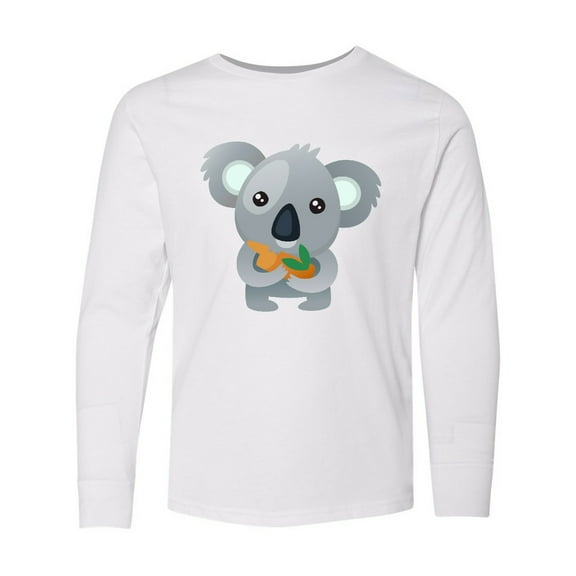 Inktastic Cute Koala Bear Long Sleeve Youth T-Shirt