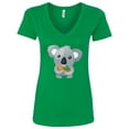 thumbnail image 1 of Inktastic Cute Koala Bear Women's V-Neck T-Shirt, 1 of 5