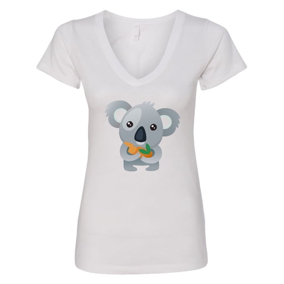 Inktastic Cute Koala Bear Women's V-Neck T-Shirt