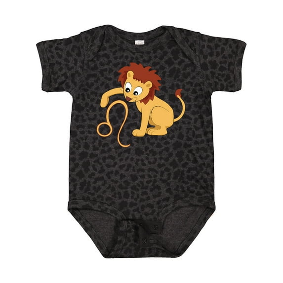 Inktastic Cute Leo the Lion Zodiac Sign Boys or Girls Baby Bodysuit