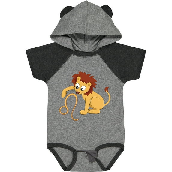 Inktastic Cute Leo the Lion Zodiac Sign Boys or Girls Baby Bodysuit