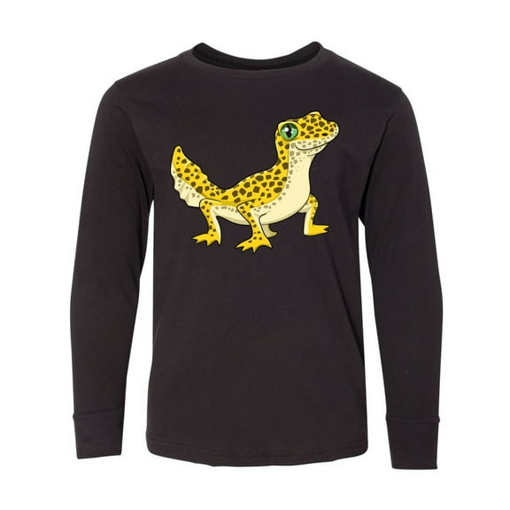 Inktastic Cute Leopard Gecko Long Sleeve Youth T-Shirt