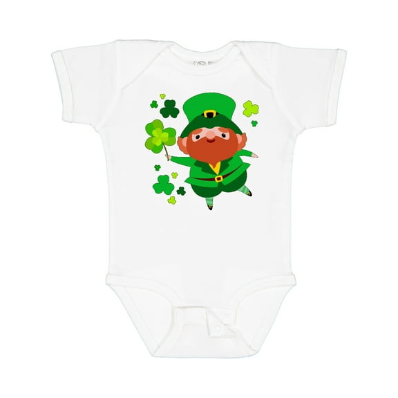Inktastic Cute Leprechaun for St. Patrick's Day Boys or Girls Baby Bodysuit