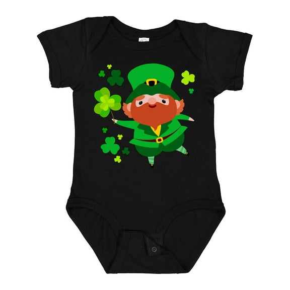Inktastic Cute Leprechaun for St. Patrick's Day Boys or Girls Baby Bodysuit