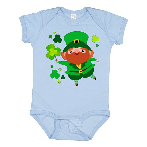 Inktastic Cute Leprechaun for St. Patrick's Day Boys or Girls Baby Bodysuit