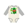 thumbnail image 1 of Inktastic Cute Leprechaun for St. Patrick's Day Boys or Girls Long Sleeve Baby Bodysuit, 1 of 5