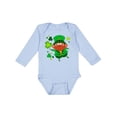 thumbnail image 1 of Inktastic Cute Leprechaun for St. Patrick's Day Boys or Girls Long Sleeve Baby Bodysuit, 1 of 5